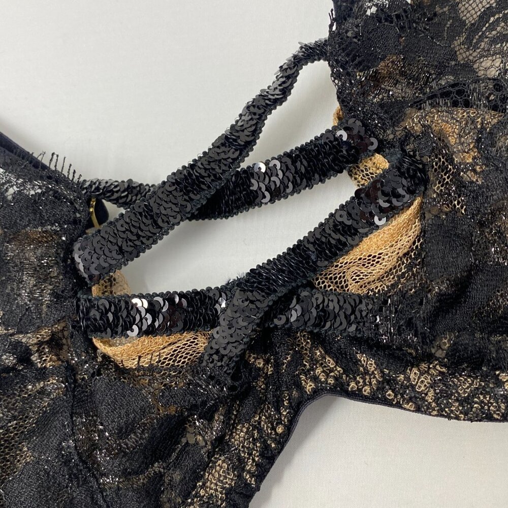 Agent Provocateur Adelia Black Gold SOIREE 34B/2 Set - Picture 10 of 16